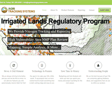 Tablet Screenshot of agritrackingsystems.com